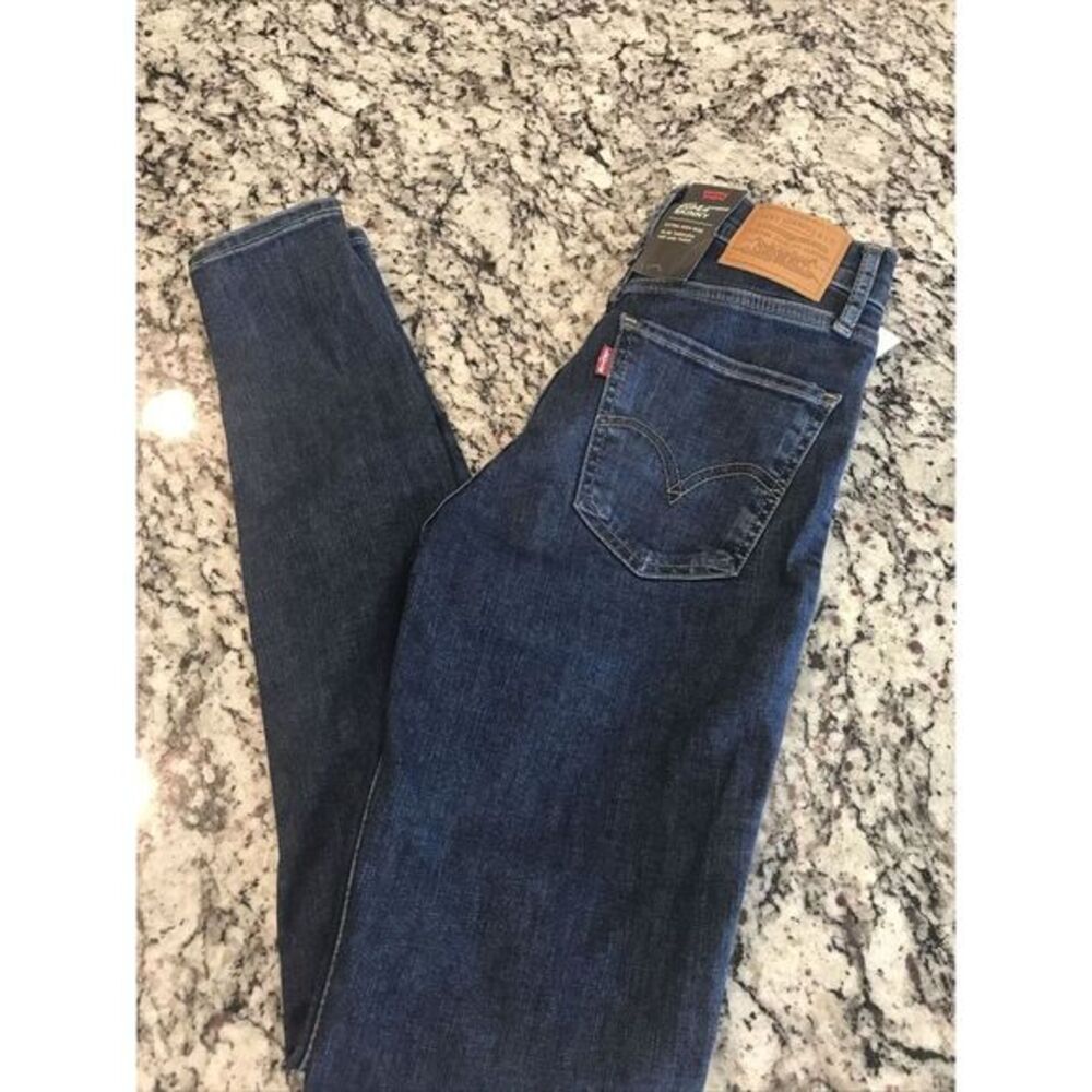 New Premium Levi's Mile High Super‎ Skinny Denim Jeans Size 24 X30 Sculpt